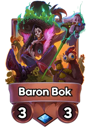 Baron Bok's card