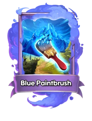 Blue Paintbrush's card