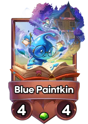 Blue Paintkin's card