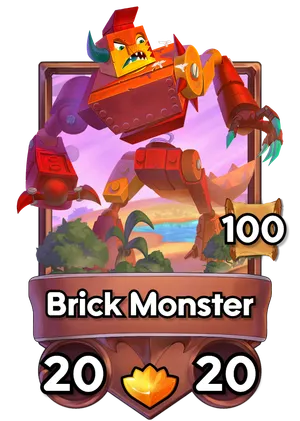 Brick Monster's card