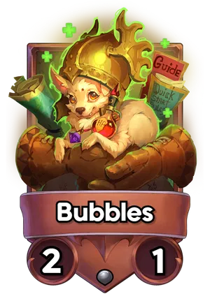 Bubbles's card