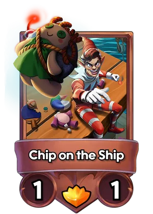 Chip on the Ship's card