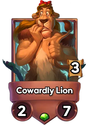 Cowardly Lion's card