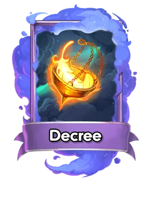 Decree's card