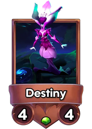 Destiny's card