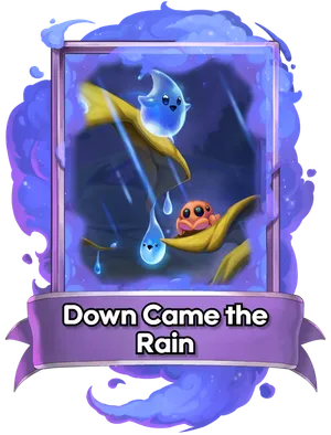 Down Came the Rain's card