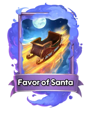 Favor of Santa's card
