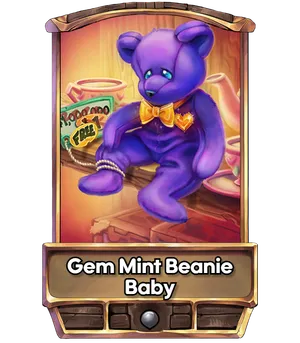Gem Mint Beanie Baby's card