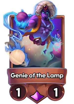 Genie of the Lamp's card