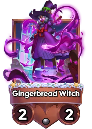 Gingerbread Witch's card