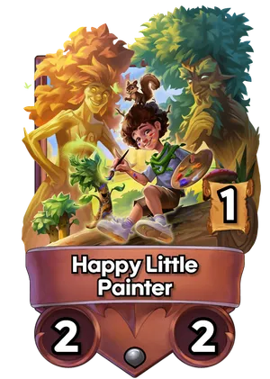 Happy Little Painter's card