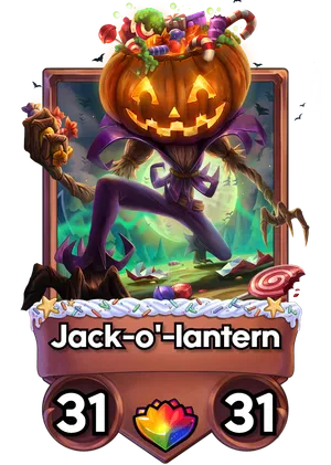 Jack-o'-lantern's card