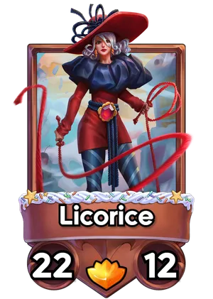 Licorice's card