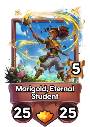 Marigold, Eternal Student's card