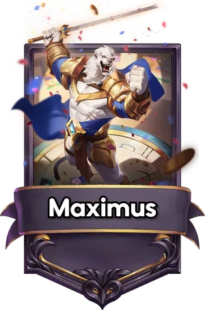 Maximus's card