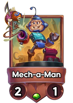 Mech-a-Man's card