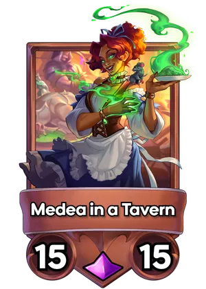 Medea in a Tavern's card