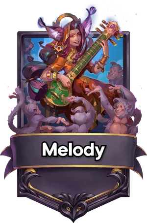 Melody's card