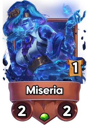 Miseria's card