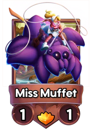 Miss Muffet's card