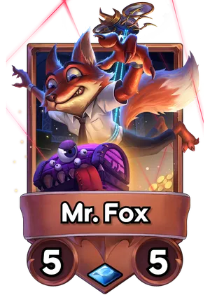 Mr. Fox's card