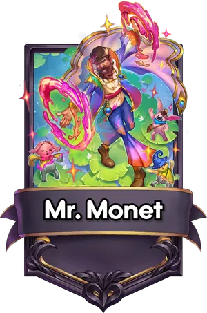 Mr. Monet's card