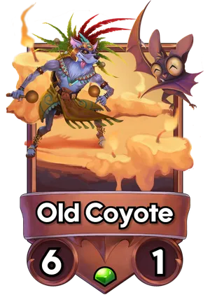 Old Coyote's card