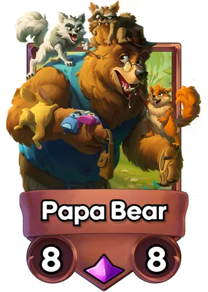 Papa Bear's card
