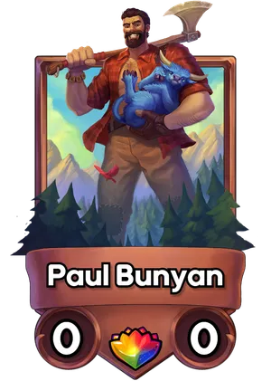 Paul Bunyan's card