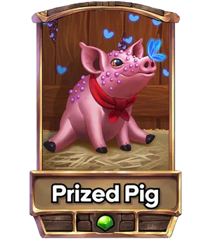Prized Pig's card
