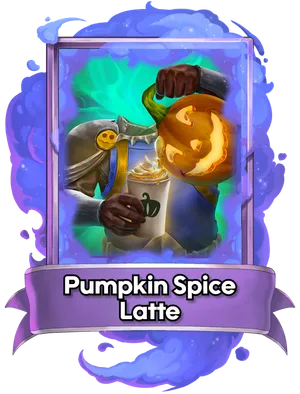 The spell card Pumpkin Spice Latte.