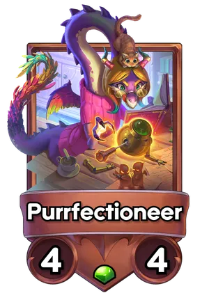 Purrfectioneer's card