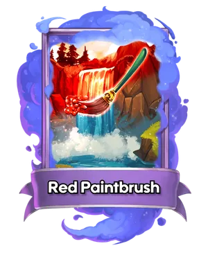 Red Paintbrush's card