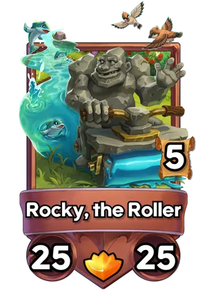 Rocky, the Roller's card