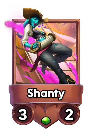 Shanty's card