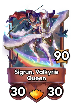 Sigrun, Valkyrie Queen's card