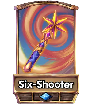 Six-Shooter's card