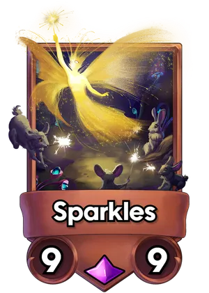 Sparkles's card