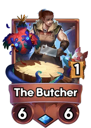 The Butcher's card
