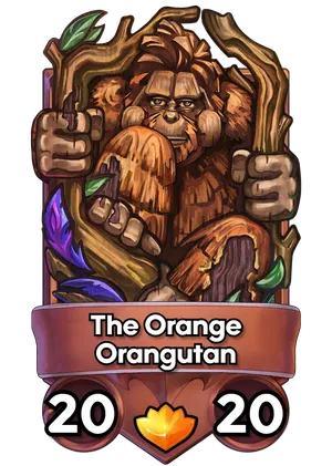 The Orange Orangutan's card