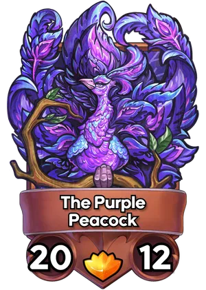 The Purple Peacock's card