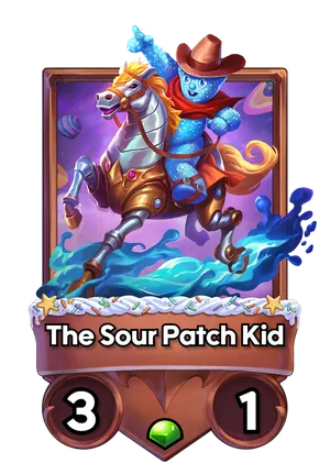 The Sour Patch Kid's card