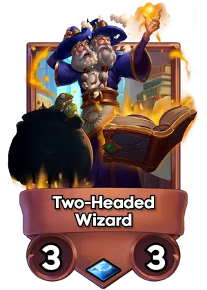 Two-Headed Wizard's card