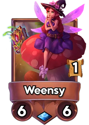 Weensy's card