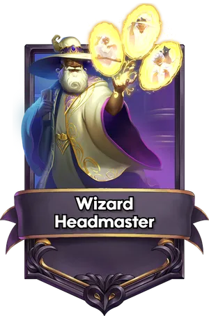 Wizard Headmaster's card