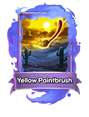 Yellow Paintbrush's card