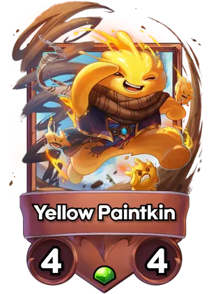 Yellow Paintkin's card